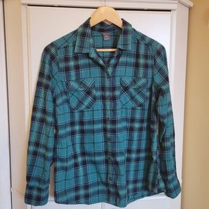 Eddie Bauer Fitted Plaid Shirt. Women's Size M